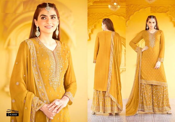 Ramadan Series 4199 Heavy Wedding Wear Embroidery Salwar Suits Collection